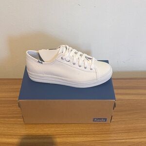 Keds Classic White Platform Shoes